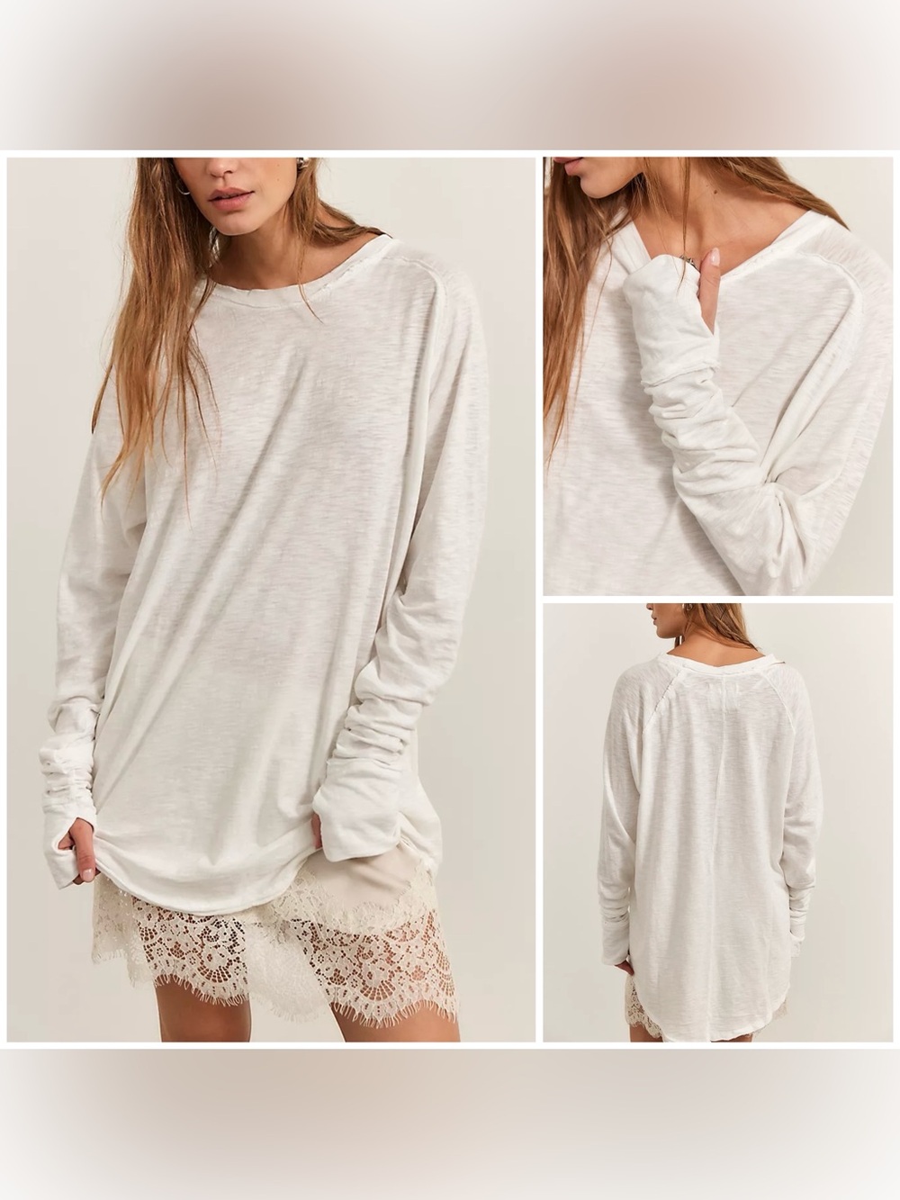 NWOT Free People We The Free Arden Tee - optic white - XS